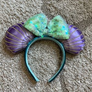 Disney Parks Little Mermaid Ears Headband Mermaid Hair Don’t Care